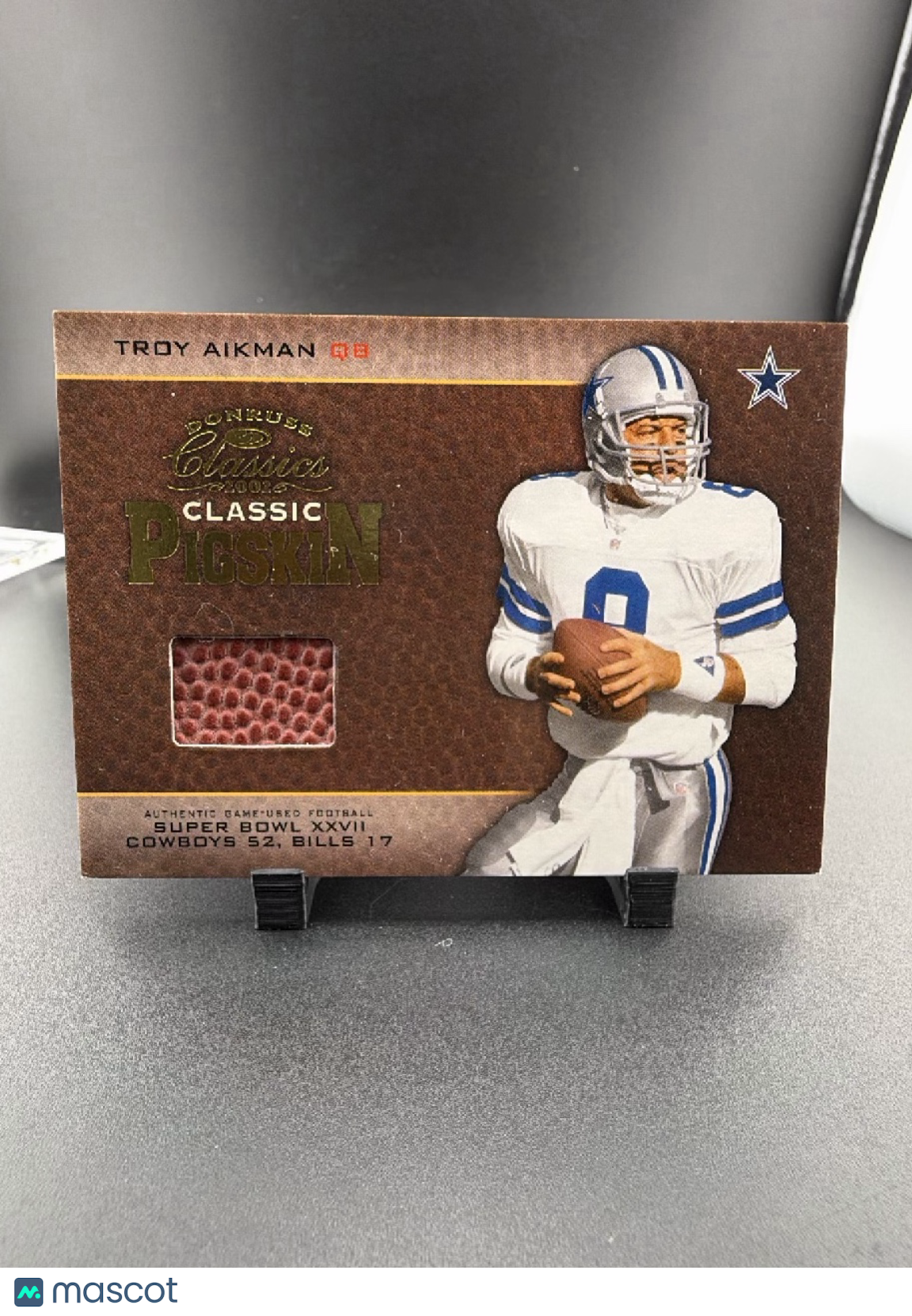 2002 Donruss Classics Classic Pigskin Troy Aikman #CP-3 /250 GU Football Swatch