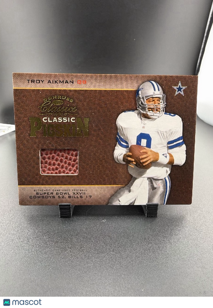 2002 Donruss Classics Classic Pigskin Troy Aikman #CP-3 /250 GU Football Swatch