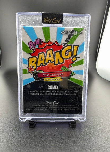 2025 Wild Card Comix Cam Skattebo #ACBRD-CS-A /3