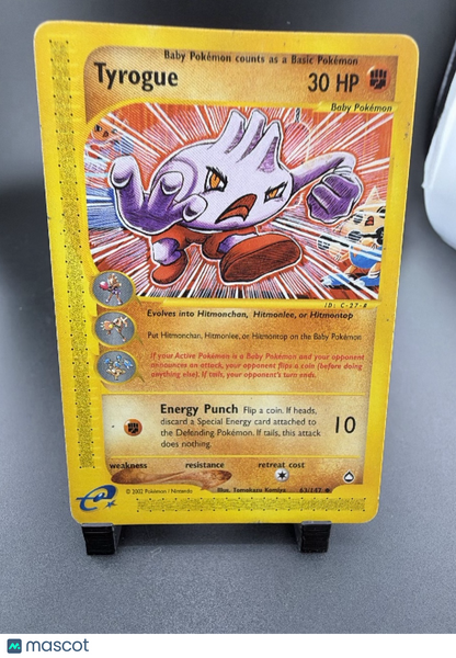 2003 Aquapolis Tyrogue Reverse Holo Uncommon #63/147