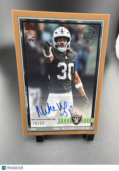 2026 Topps Flagship Football Mike Washington Jr. #91FRA-MW /50 RC