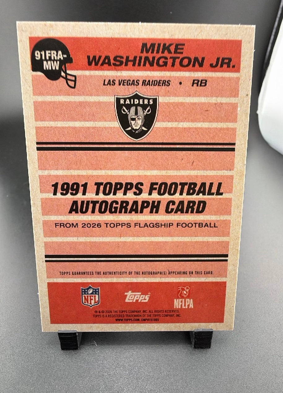 2026 Topps Flagship Football Mike Washington Jr. #91FRA-MW /50 RC