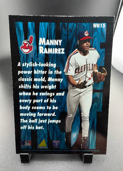 1995 Pinnacle White Hot Manny Ramirez #WH15