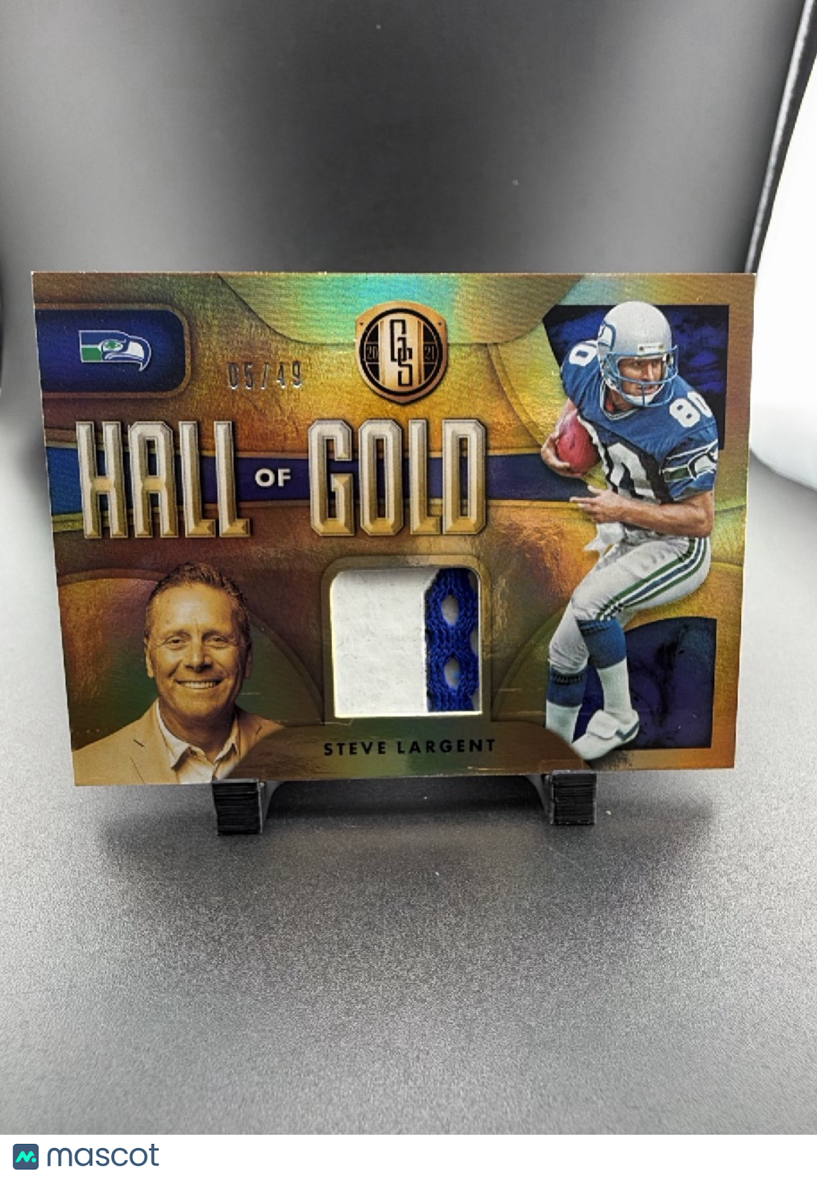 2021 Panini Gold Standard Hall of Gold Threads Steve Largent #HT-SL /49 Patch Memorabilia