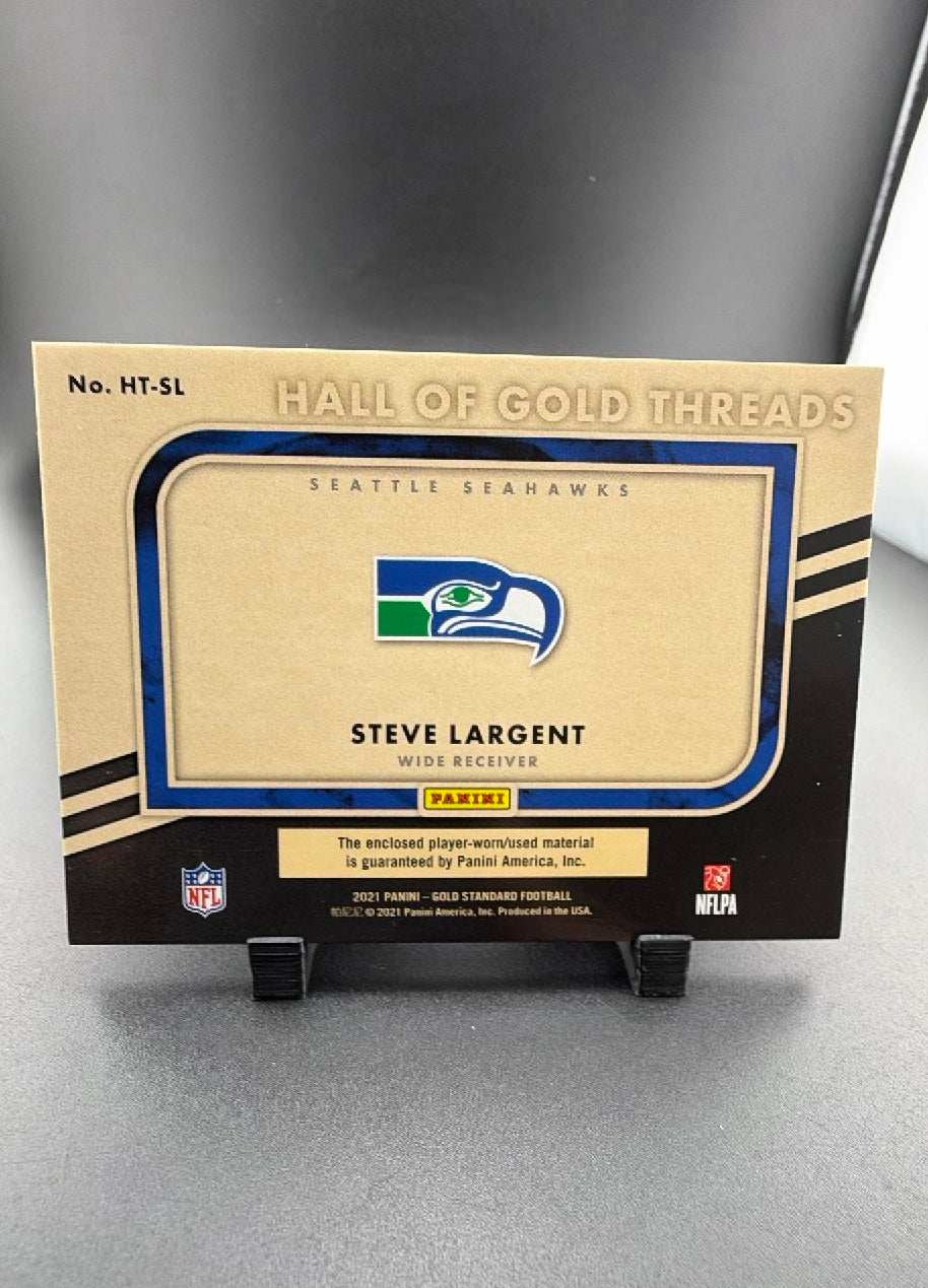 2021 Panini Gold Standard Hall of Gold Threads Steve Largent #HT-SL /49 Patch Memorabilia