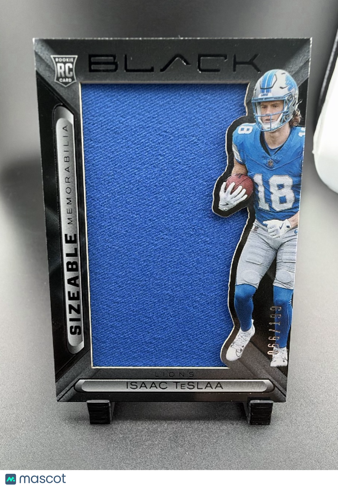 2025 Panini Black Football Isaac TeSlaa #SIZ-ITA RC Memorabilia