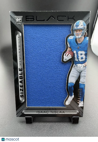 2025 Panini Black Football Isaac TeSlaa #SIZ-ITA RC Memorabilia