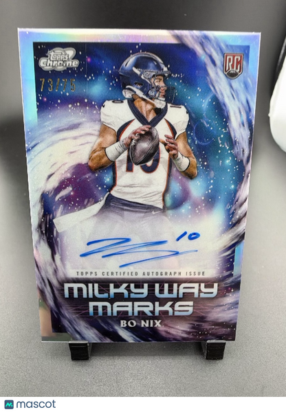 2024 Topps Cosmic Chrome Football Milky Way Marks Bo Nix #MWM-BN Milkeyway Marks /75 RC
