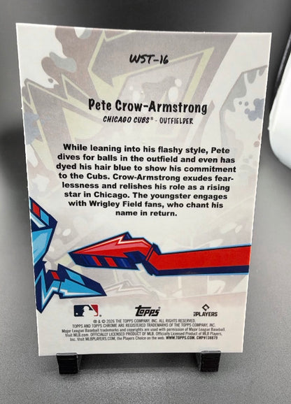 2026 Topps Chrome Wall Spray Pete Crow-Armstrong #WST-16
