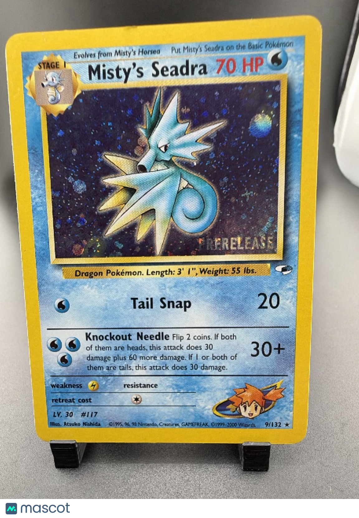2000 Gym Heroes Misty's Seadra Holo Rare #9/132