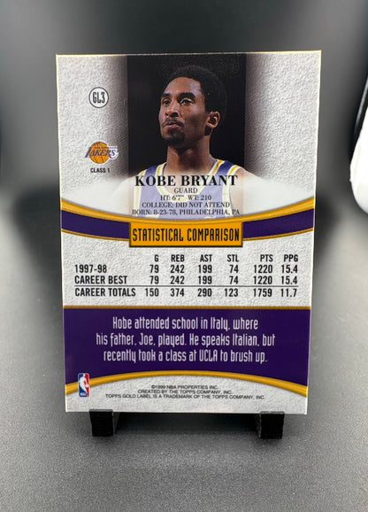 1997 Topps Gold Label Kobe Bryant #GL3 Class