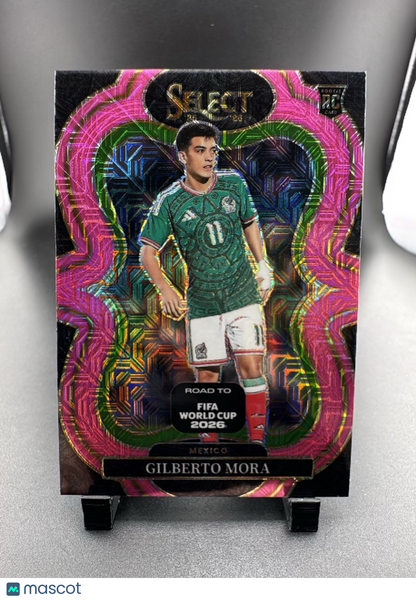 2026 Panini Select Road to FIFA World Cup 2026 Gilberto Mora #125 Pink /399 RC