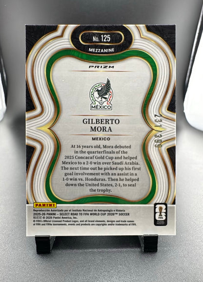 2026 Panini Select Road to FIFA World Cup 2026 Gilberto Mora #125 Pink /399 RC