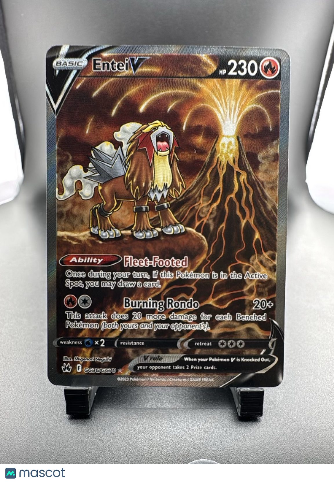 2023 Crown Zenith Entei V Holo Rare FA #GG36/GG70