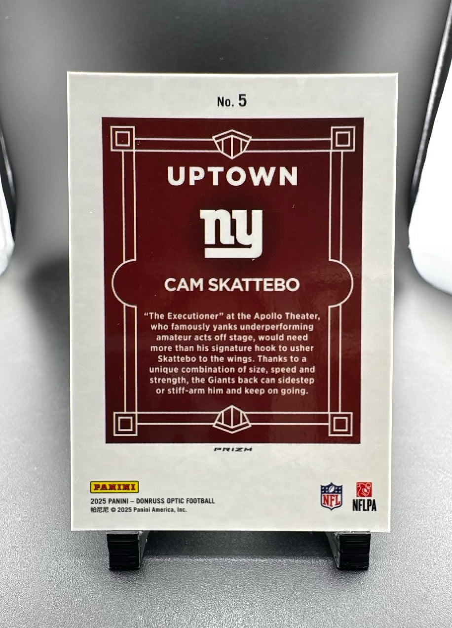 2025 Panini Donruss Optic Uptown Cam Skattebo #5 RC