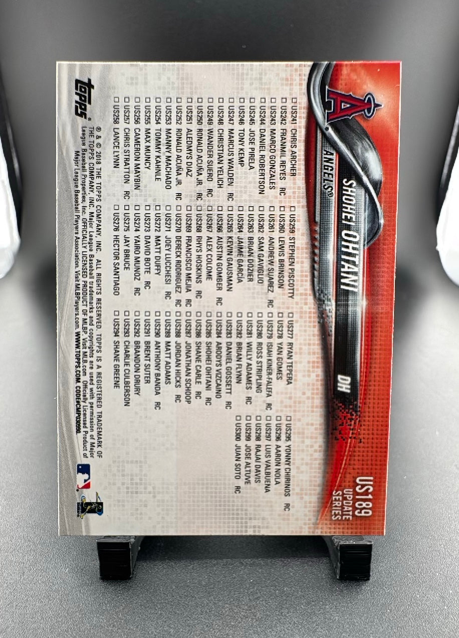 2018 Topps Update Series Shohei Ohtani #US189