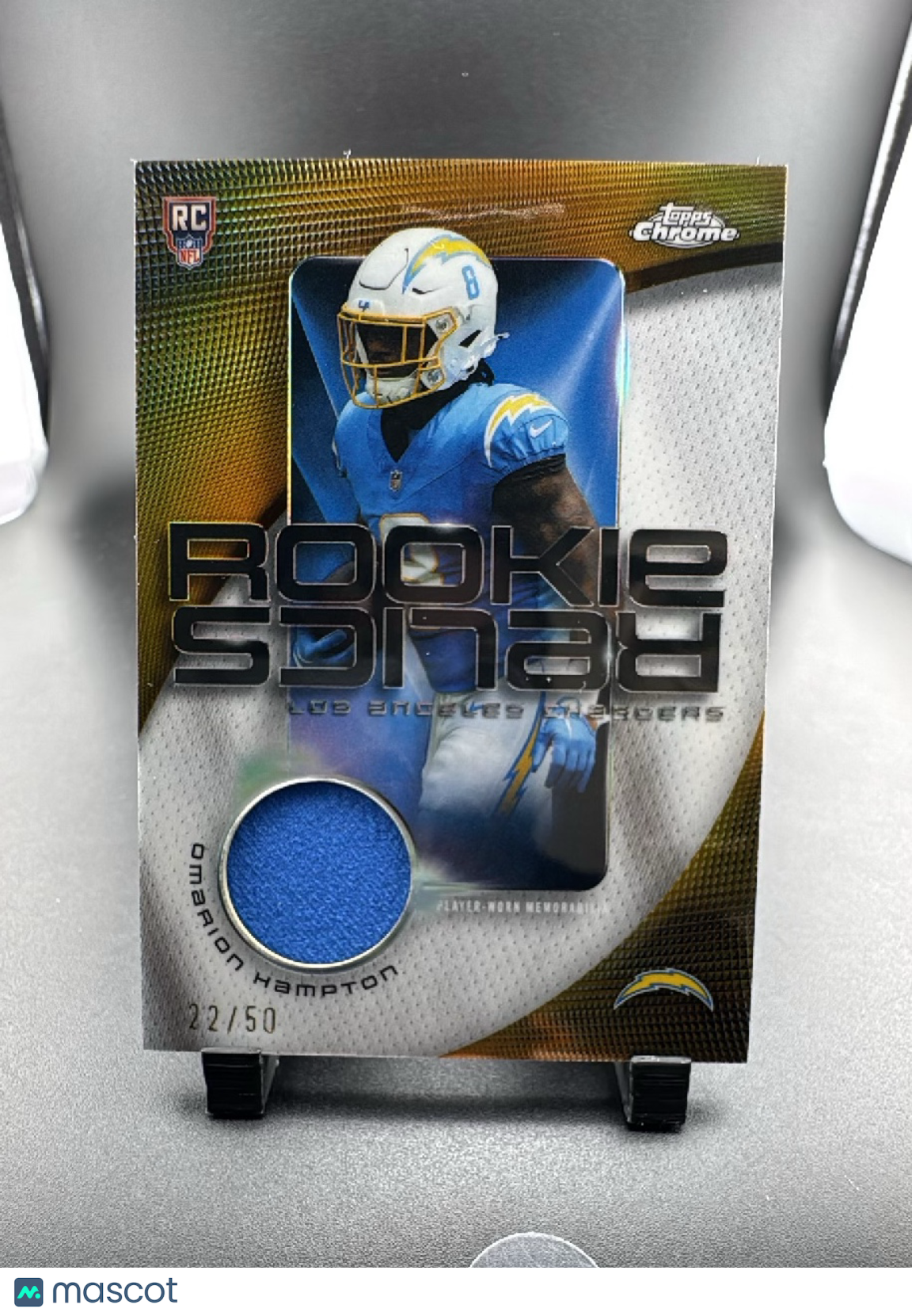 2025 Topps Chrome Rookie Relics Omarion Hampton #RR-OH Rookie Relics RC