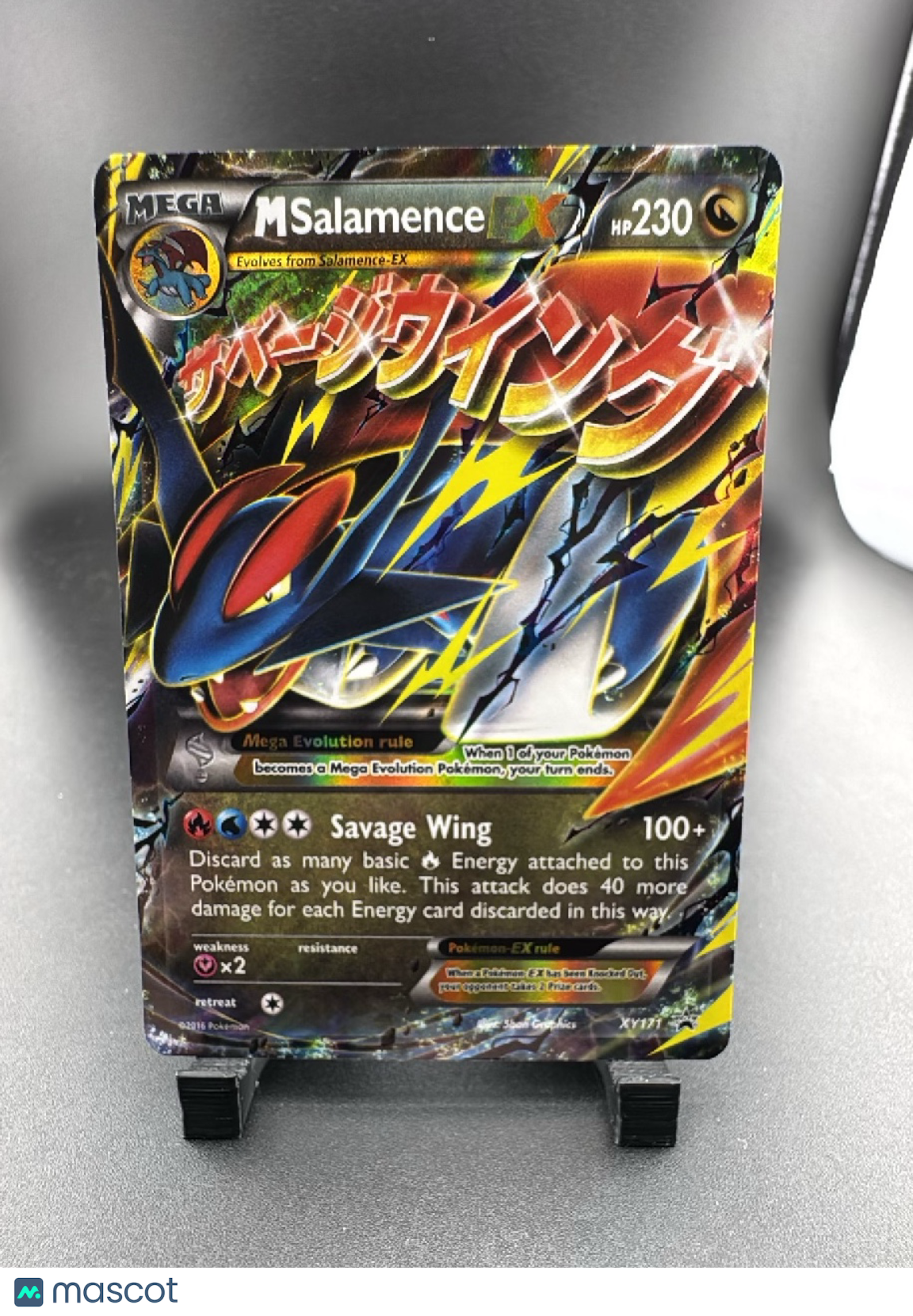XY M Salamence EX Holo Black Star Promo FA #XY171