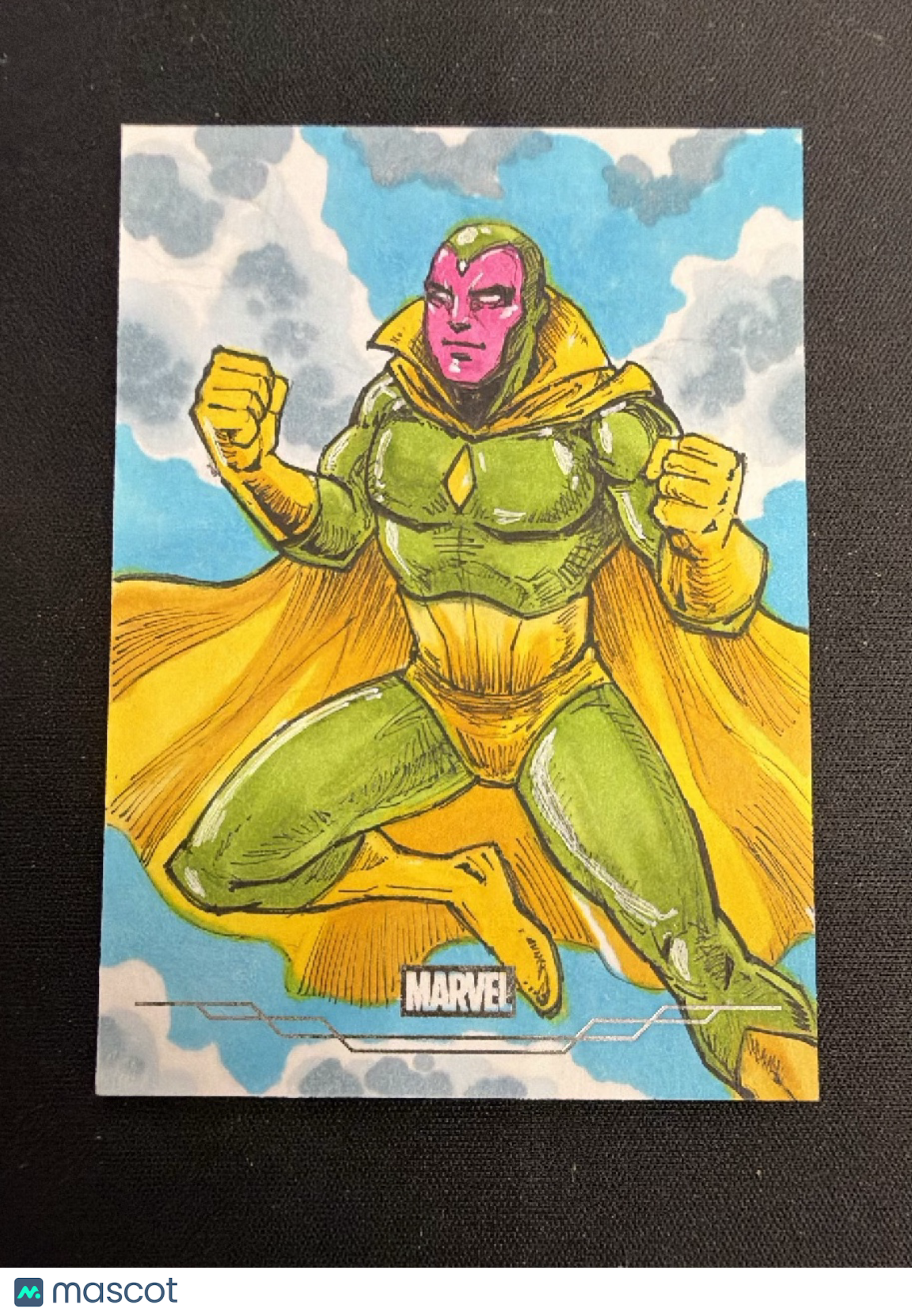 The Vision Topps Marvel Sketch Cards Allen Serrano Sketch One-of-One