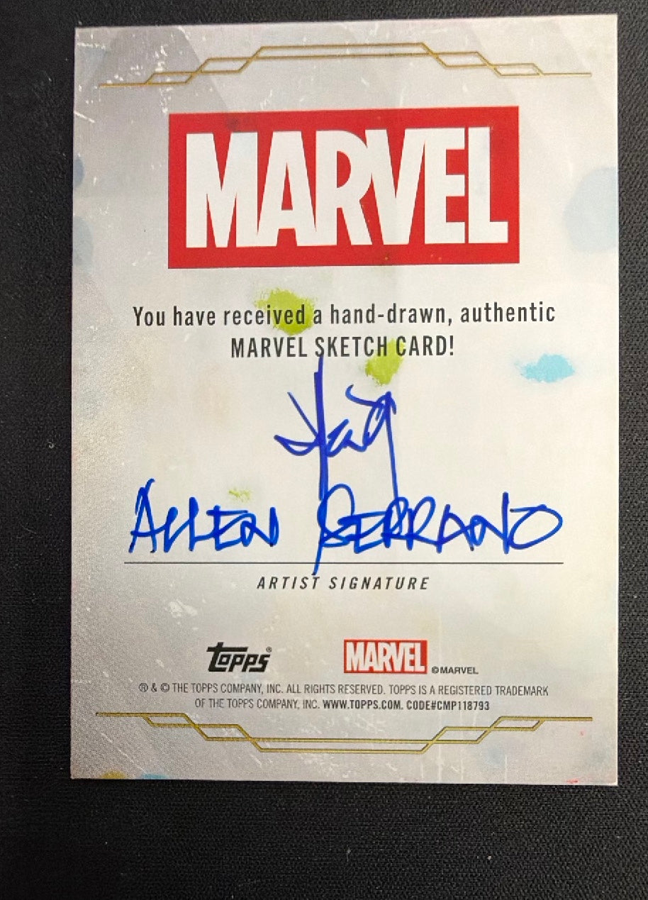 The Vision Topps Marvel Sketch Cards Allen Serrano Sketch One-of-One