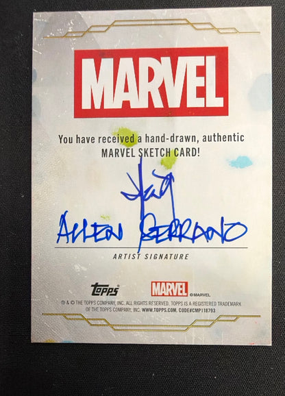 The Vision Topps Marvel Sketch Cards Allen Serrano Sketch One-of-One