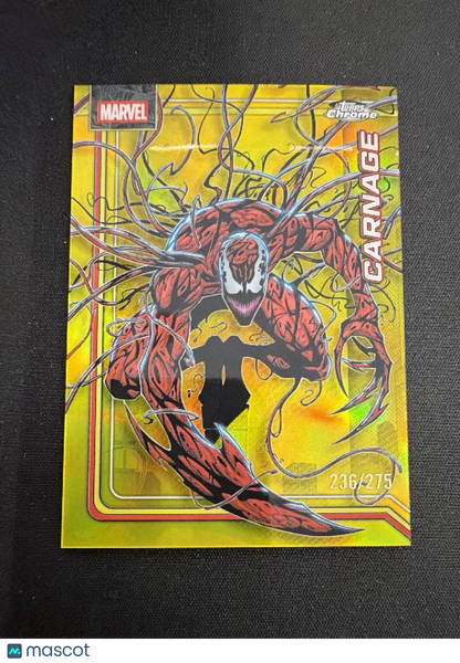 2026 Topps Chrome Marvel Carnage Yellow Refractor 236/275 #022