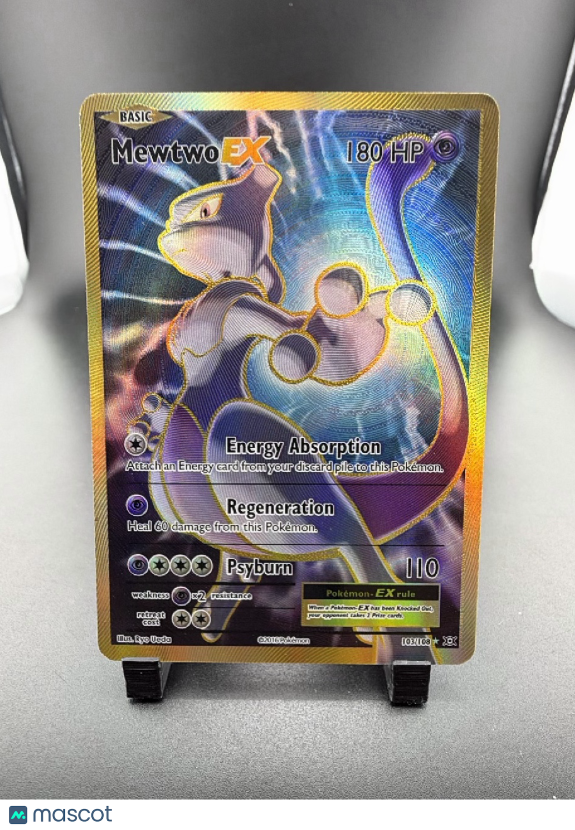 2016 Evolutions Mewtwo EX Holo Ultra Rare FA #103/108