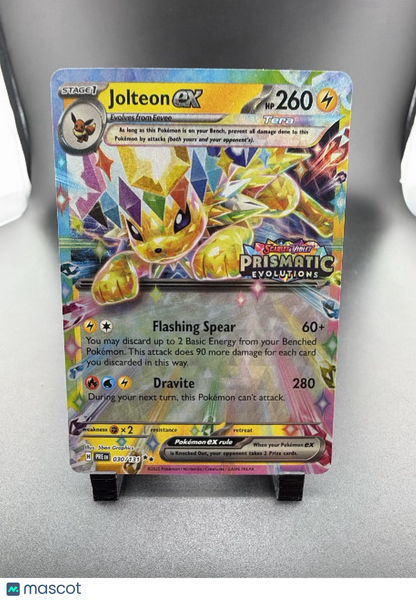 2025 Prismatic Evolutions Jolteon EX Holo Double Rare RR #30/131