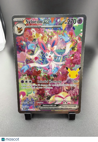 2026 30th Celebration Sylveon EX Holo Secret Rare SAR #153/128