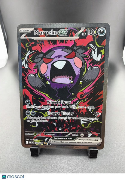 2026 Pitch Black Morpeko EX Holo Secret Rare SAR #117/84