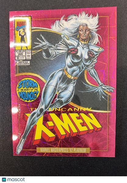 2024 Upper Deck Marvel Masterpieces '92 Platinum Variant Cover #86-V Pink Lasers