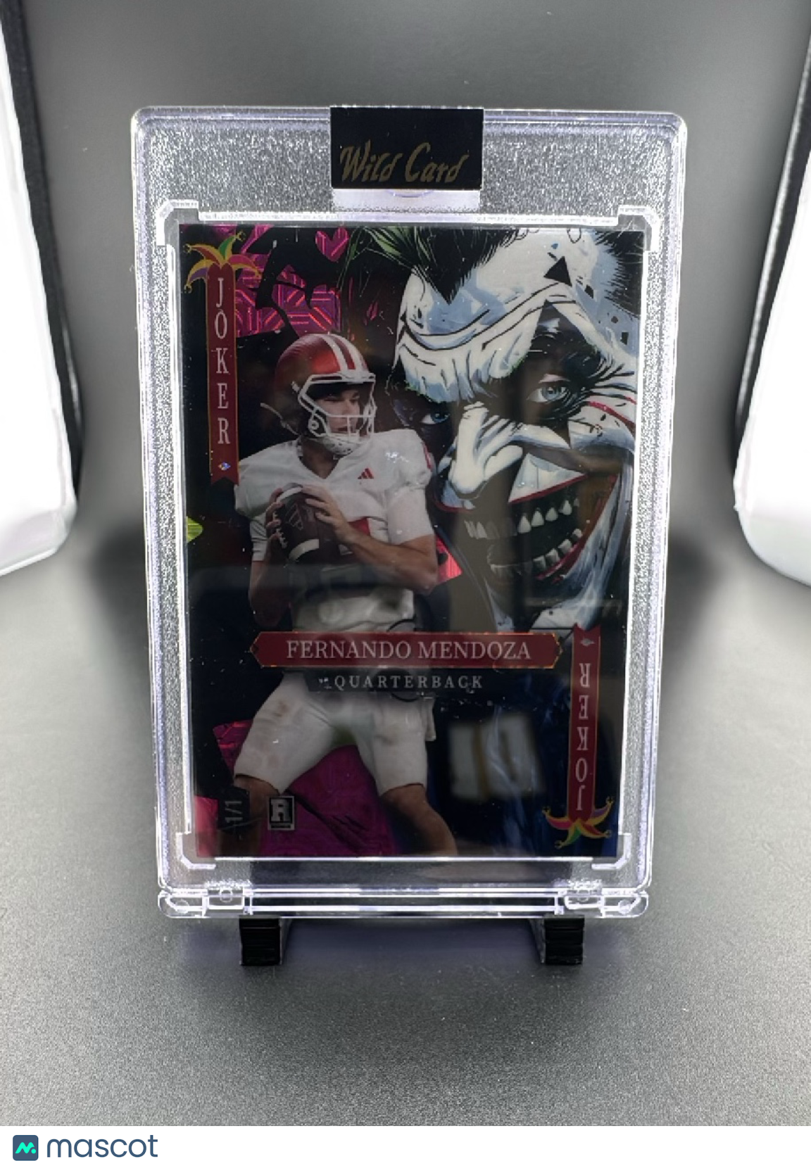 2025 Wild Card Jokers Wild Fernando Mendoza #50JWM-FM07Nf08 1/1