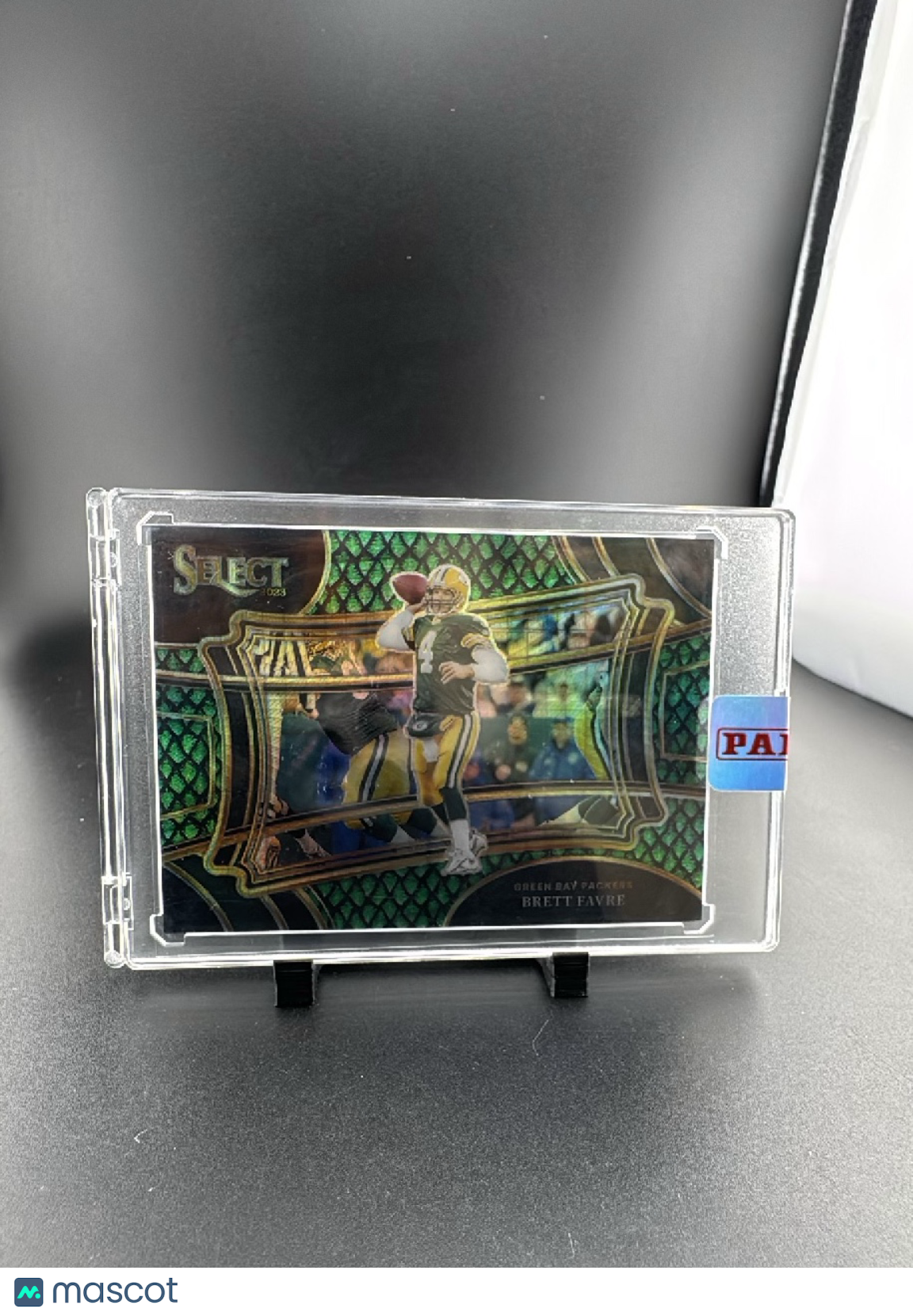 2023 Panini Select Football Brett Favre #335 Green Snakeskin Prizm /70