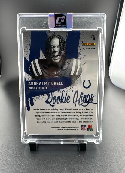 2024 Panini Donruss Optic Rookie Kings Adonai Mitchell #16 RC