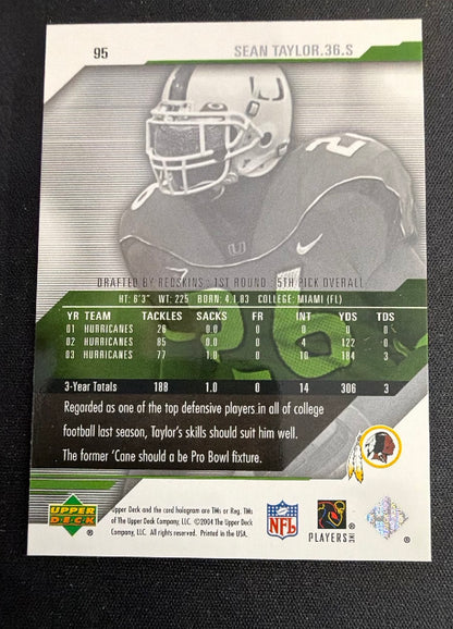 2004 Upper Deck Diamond Pro Sigs Sean Taylor #95