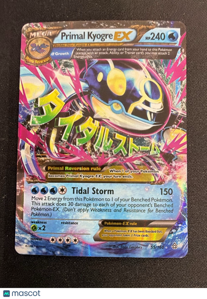 2015 Primal Clash Primal Kyogre EX Holo Rare #55/160