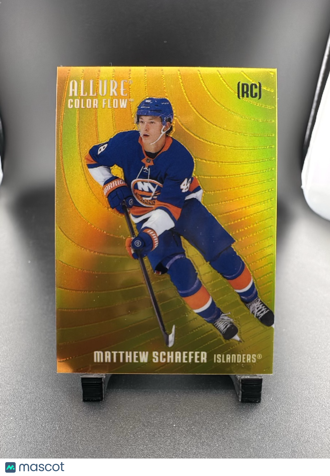 2026 Upper Deck Allure Matthew Schaefer #CF-MS Orange-Yellow