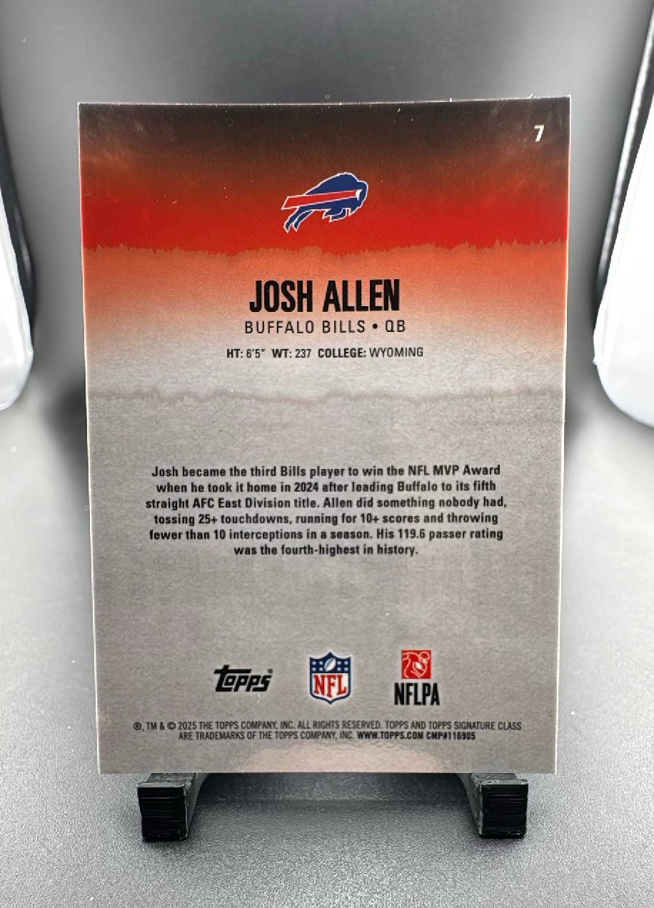2025 Topps Signature Class Josh Allen #7 /225
