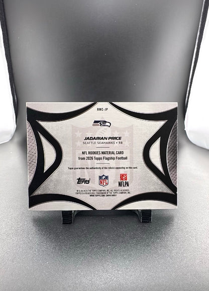 2026 Topps Flagship Football Jadarian Price #RMC-JP Player-Worn Memorabilia RC