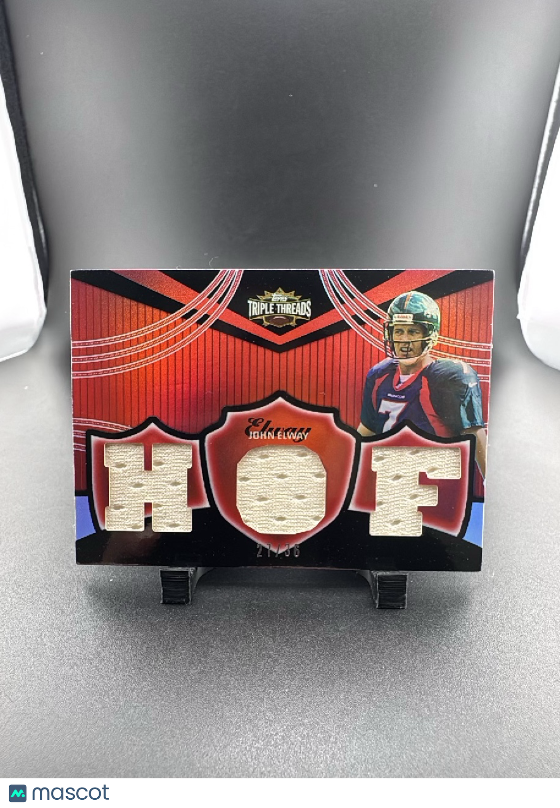2000 Topps Triple Threads John Elway #TTR-133 /36 Relic Memorabilia