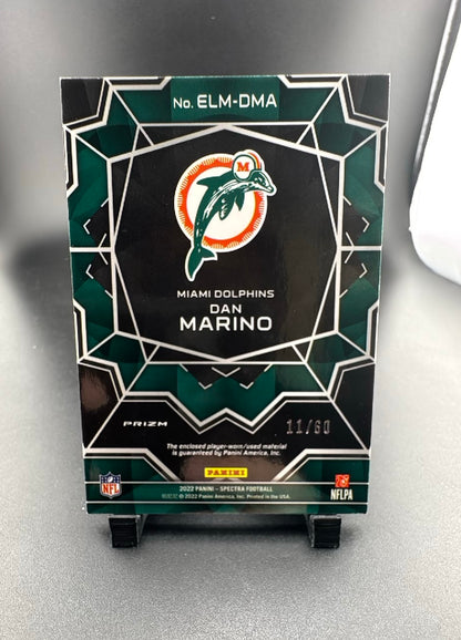 2022 Panini Spectra Football Dan Marino #ELM-DMA /60 Memorabilia