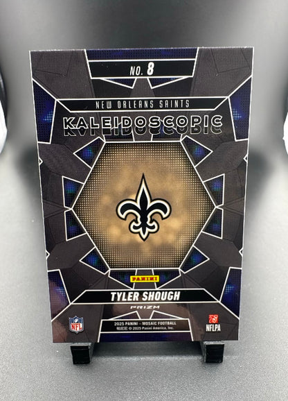 2025 Panini Mosaic Tyler Shough #8 RC Kaleidoscopic Case Hit Saints