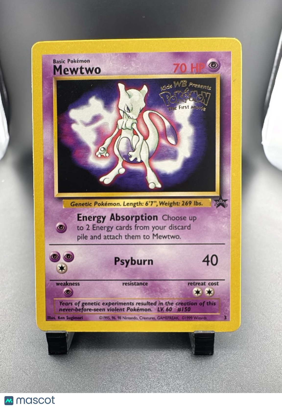Mewtwo Black Star Promo #3 Stamped