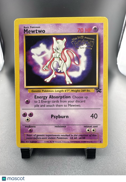 Mewtwo Black Star Promo #3 Stamped