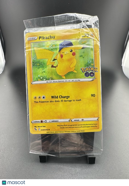 2022 GO Pikachu Holo Rare #28/78
