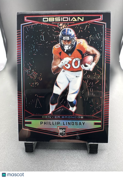 2018 Panini Obsidian Football Phillip Lindsay #198 /5 RC