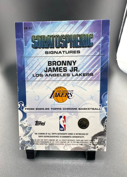 2025 Topps Chrome Basketball Bronny James Jr. #SM-BJJ
