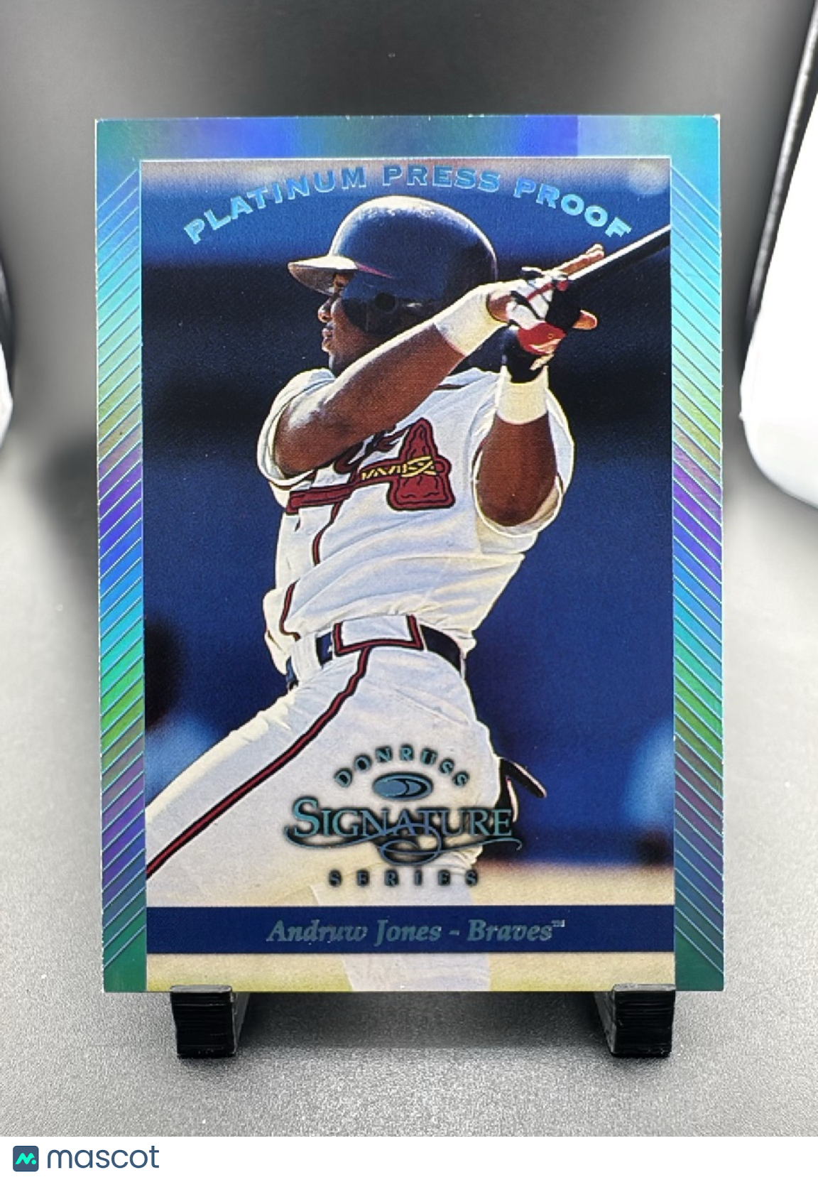 1997 Donruss Signature Series Andruw Jones #70 Platinum Press Proof
