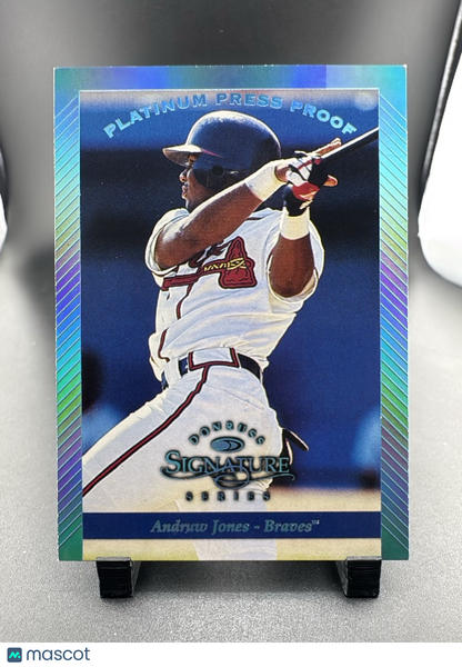 1997 Donruss Signature Series Andruw Jones #70 Platinum Press Proof