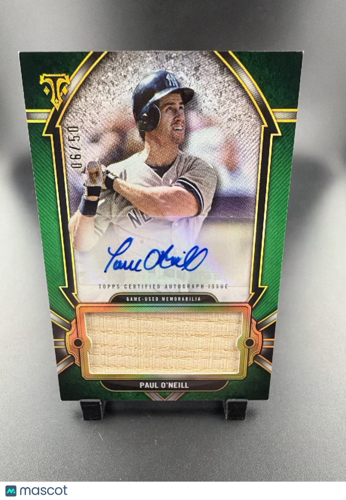 2024 Topps Triple Threads Paul O'Neill #AJR-PO Green /90 Memorabilia